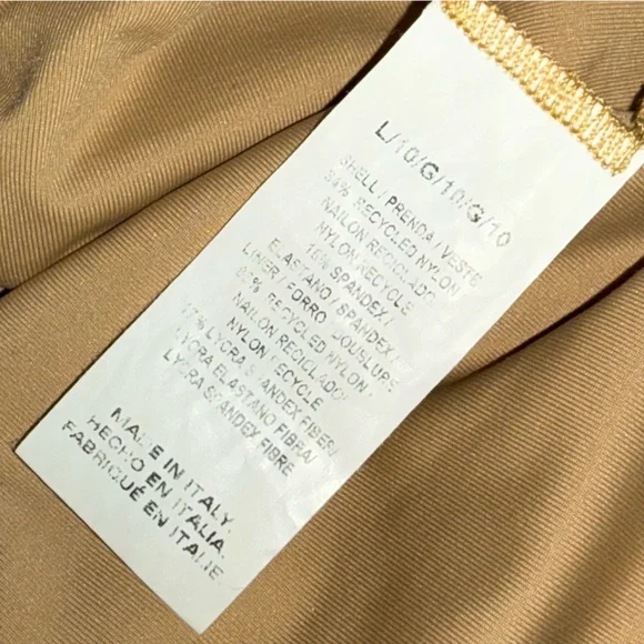 Vitamin A Leopard Print One Piece Swimsuit Size L 10 Adjus Straps resort wear - Picture 7 of 8